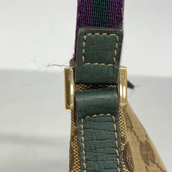 Gucci Pouch GG Canvas Brown Gold Hardware - Picture 10 of 12